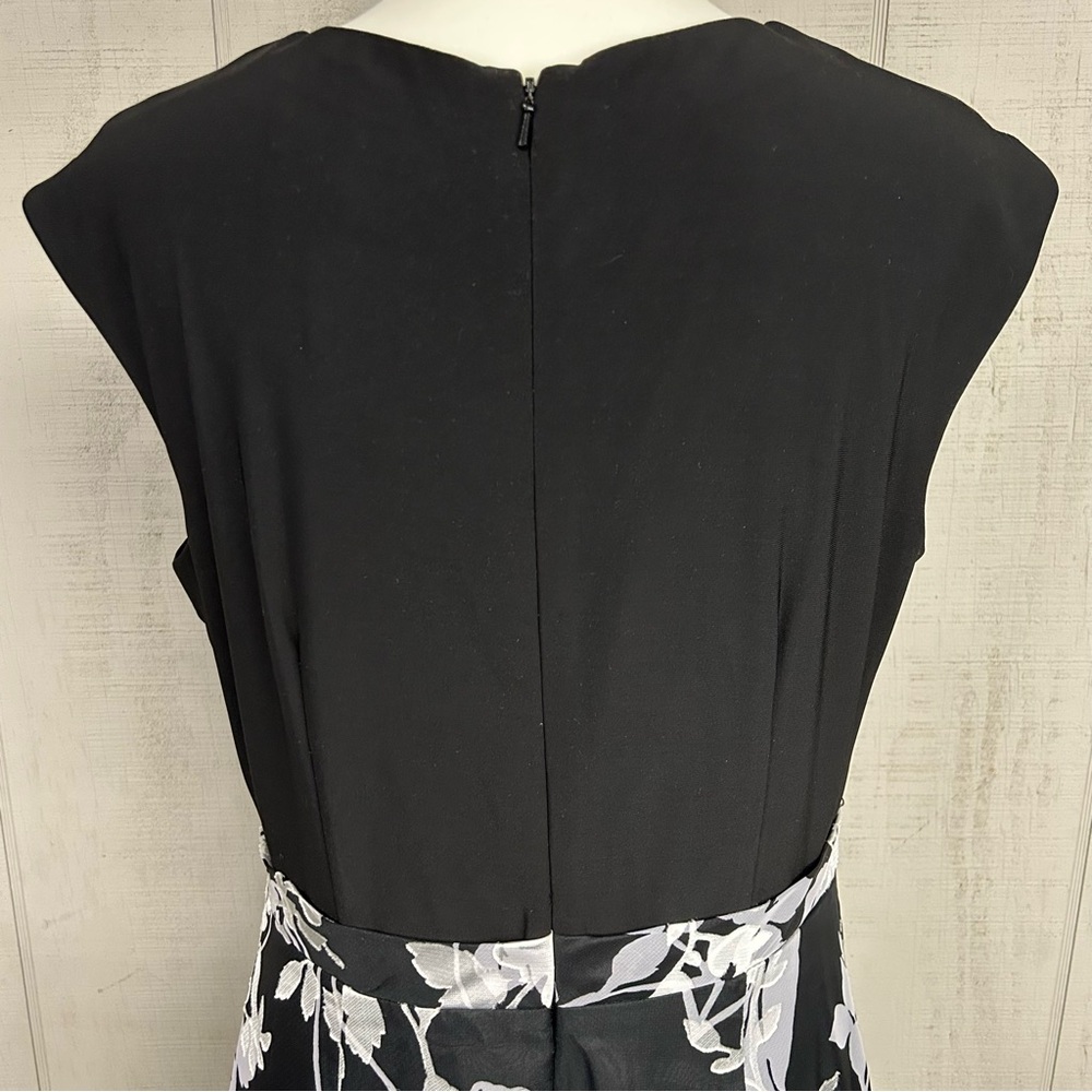 Alex Evenings Floral Cocktail Dress Size 14 Sleeveless Formal Party Event Gala - Picture 6 of 14